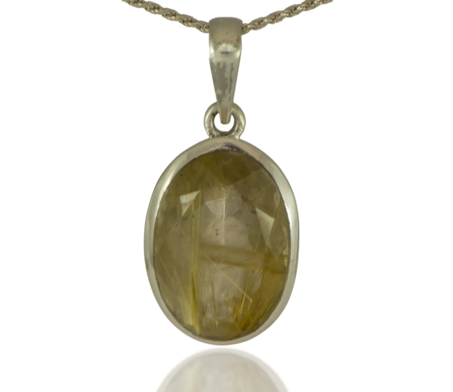 Rutilated Quartz Pendant