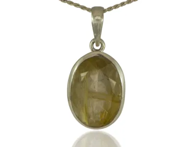 Rutilated Quartz Pendant