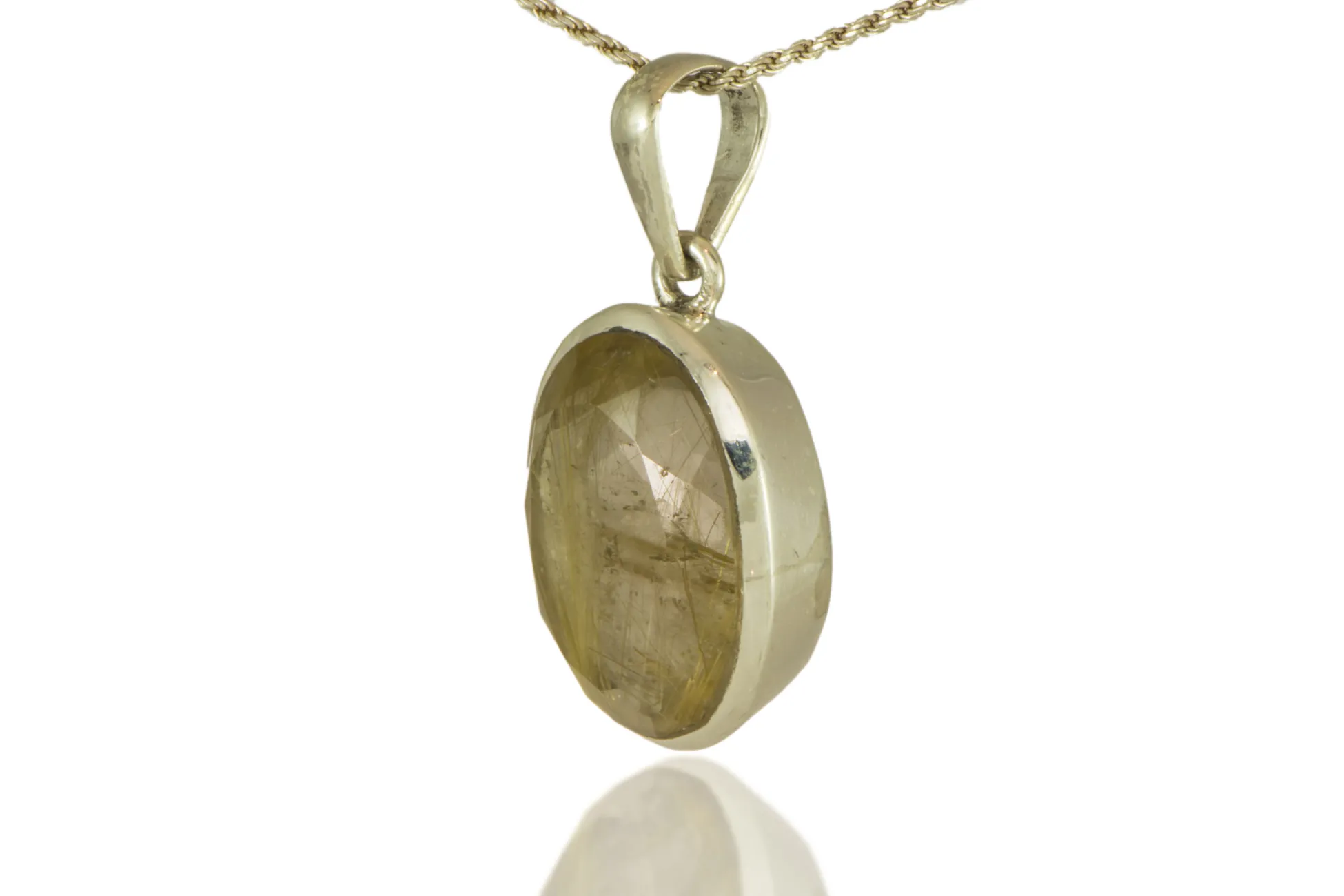 Rutilated Quartz Pendant