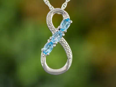 Blue Topaz Pendant