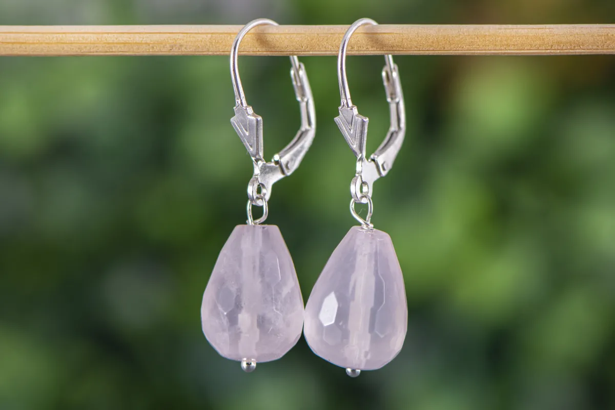 Rose Quartz Earrings