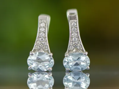 Aquamarine Earrings