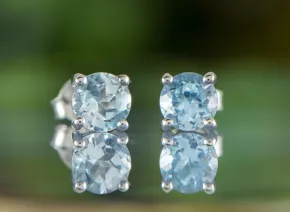 Blue Topaz Earrings