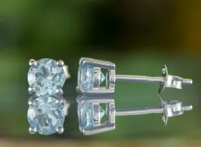 Blue Topaz Earrings