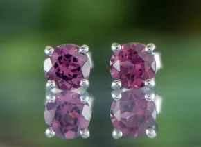 Rhodolite Earrings 5mm