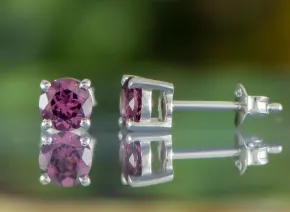 Rhodolite Earrings 5mm