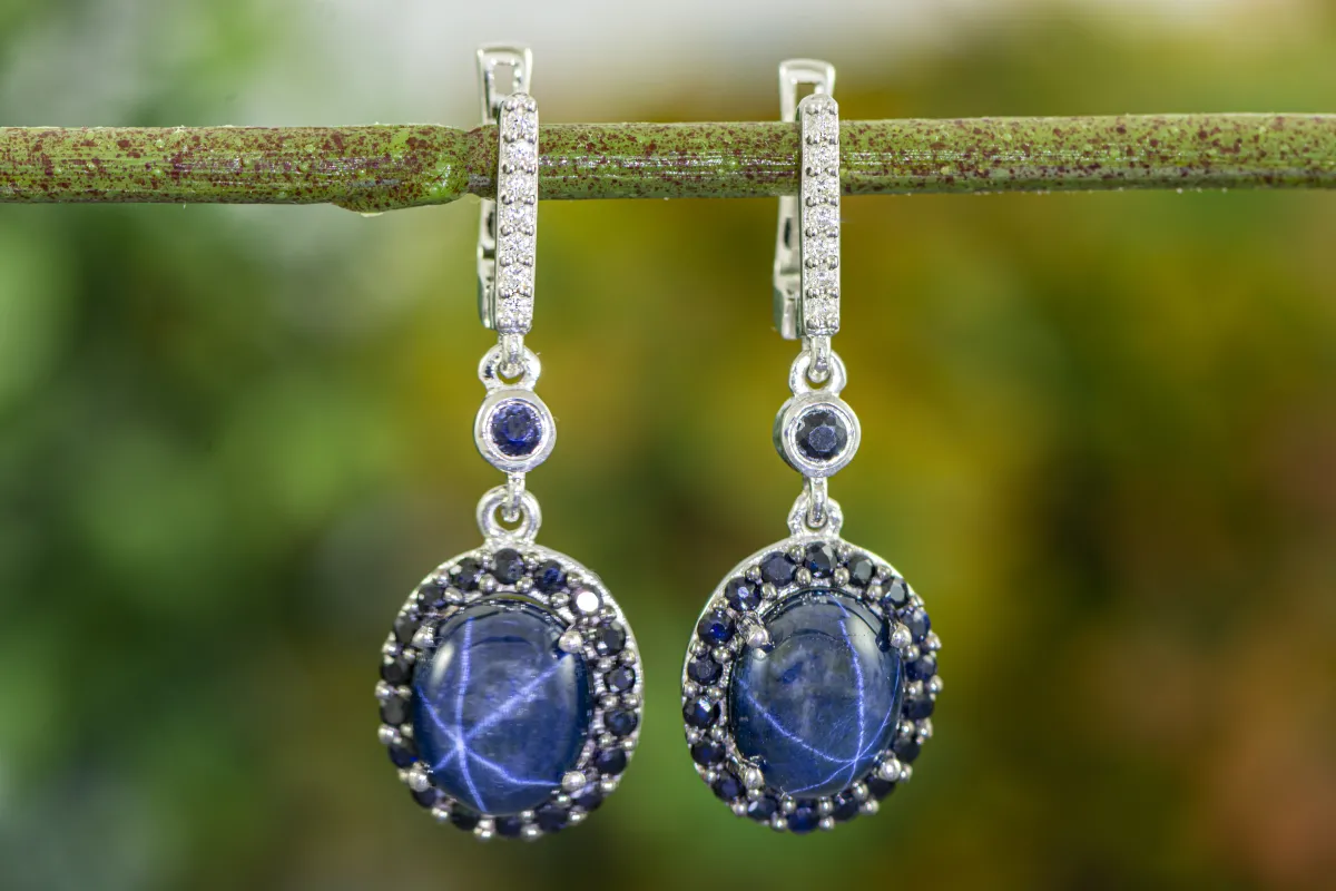 Star Sapphires Earrings