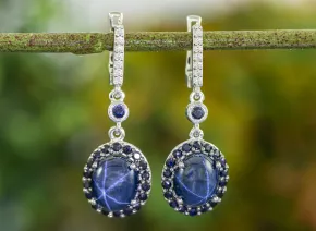 Star Sapphires Earrings