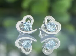 Blue Topaz Earrings