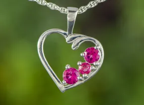 Rose Topaz Heart