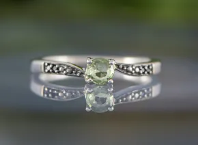 Green Sapphire Ring