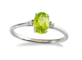 Silver Ring with Peridote