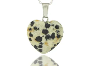 Dalmatian Jasper Heart