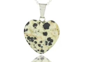 Dalmatian Jasper Heart