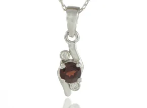 5мм Garnet Pendant