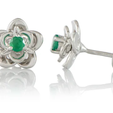 Green Agate Earrings