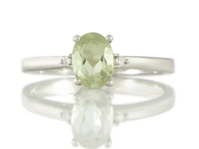 Green Amethyst Ring