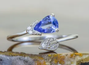Silver Ring with Tanzanite