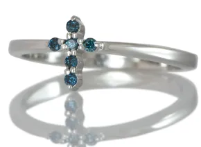 Blue Diamonds Ring