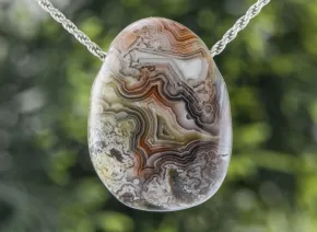 Crazy Lace Agate Pendant