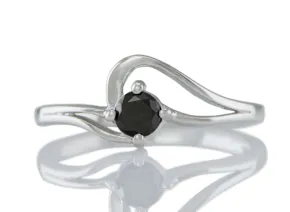 Ring with Black Diamond