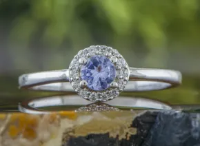 Silver Ring with Tanzanite