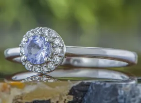 Silver Ring with Tanzanite