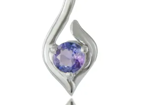 Silver Pendant with Tanzanite