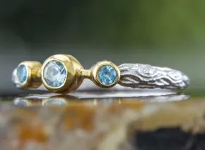 Ring with Blue Topaz