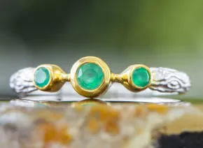 Green Agates Ring