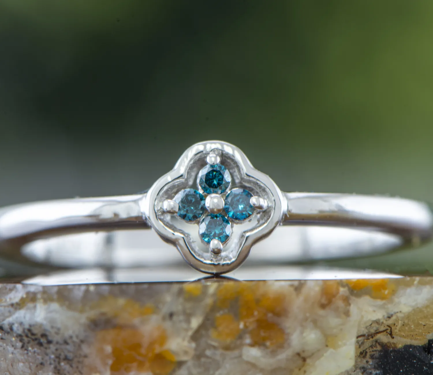 Blue Diamonds Ring