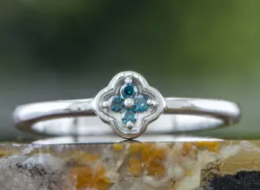 Blue Diamonds Ring