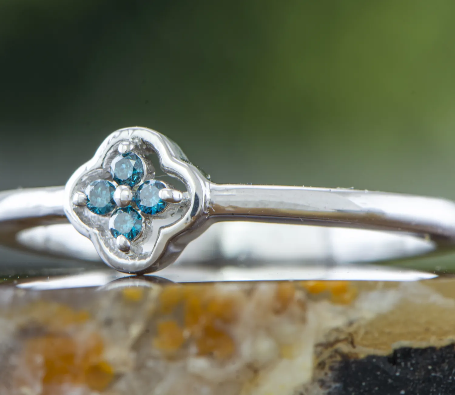 Blue Diamonds Ring
