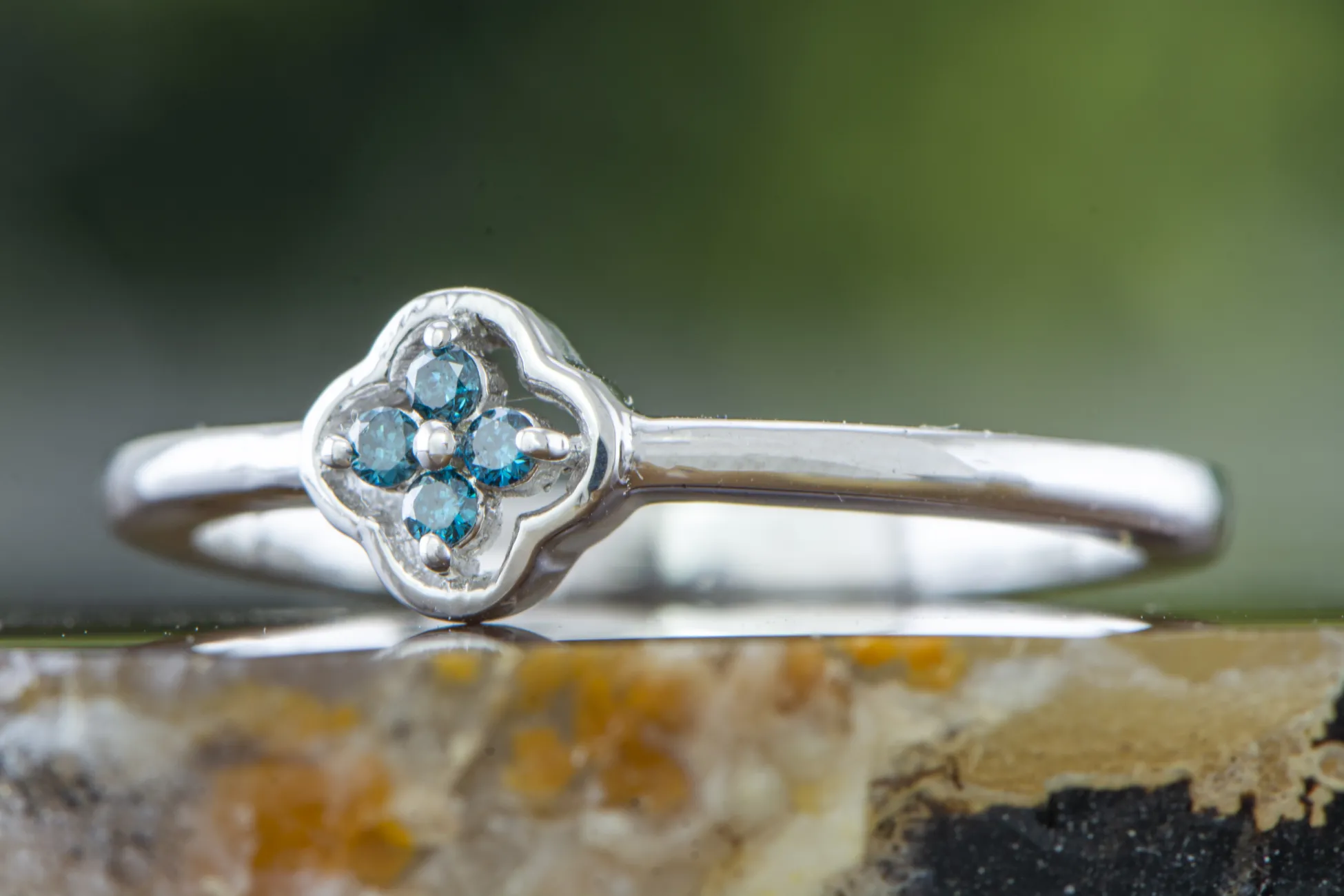Blue Diamonds Ring