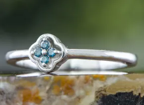 Blue Diamonds Ring