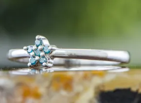 Blue Diamonds Ring