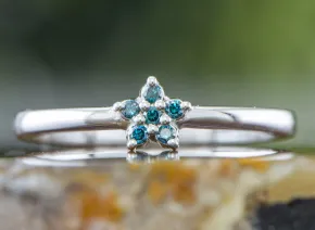 Blue Diamonds Ring