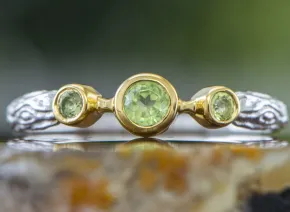 Silver Ring with Peridote