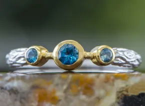 Silver Ring with London Topaz