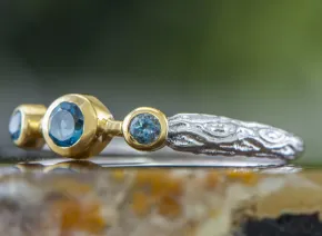 Silver Ring with London Topaz