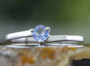Silver Ring with Tanzanite