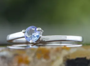 Silver Ring with Tanzanite