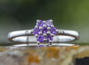 Silver Ring with Amethyst