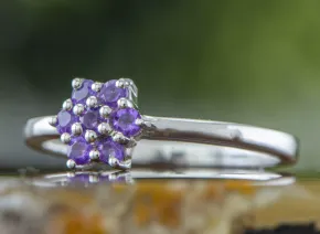 Silver Ring with Amethyst