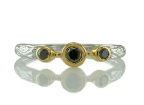 Ring with Black Diamonds