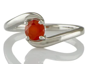 Silver ring with Carnelian