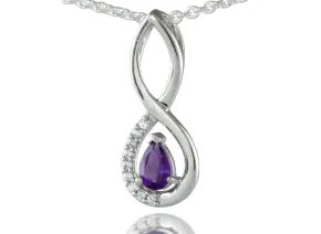 Silver pendant with Amethyst