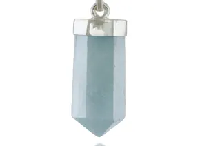 Silver pendant with Aquamarine