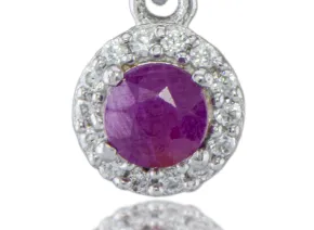 Silver pendant with Ruby