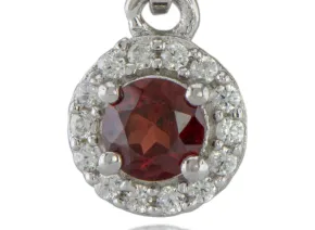 Silver pendant with Garnet